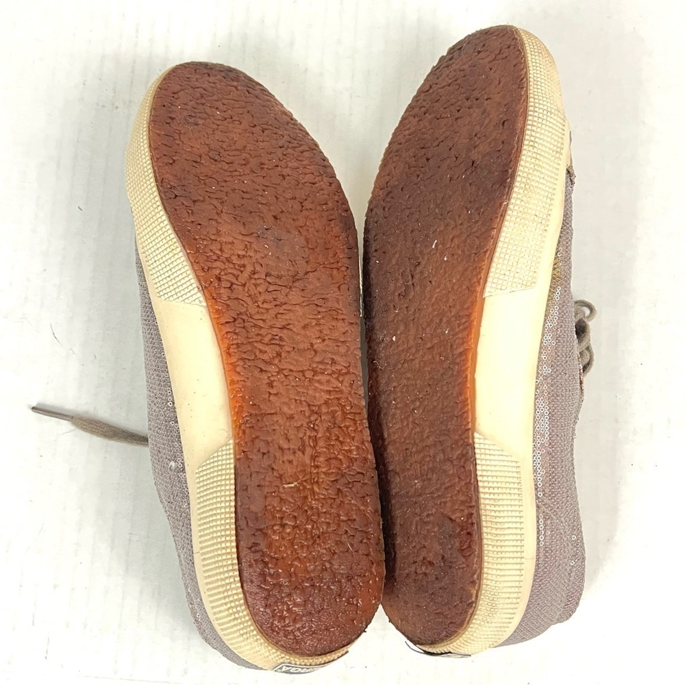 Superga Bronze Sequin Sneakers - Size 8 - Picture 6 of 8